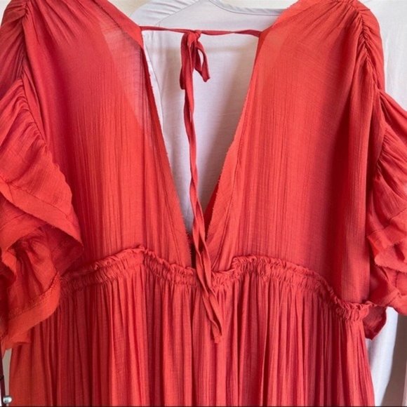 Elegant Backless Rust Maxi Dress - Picture 7 of 12